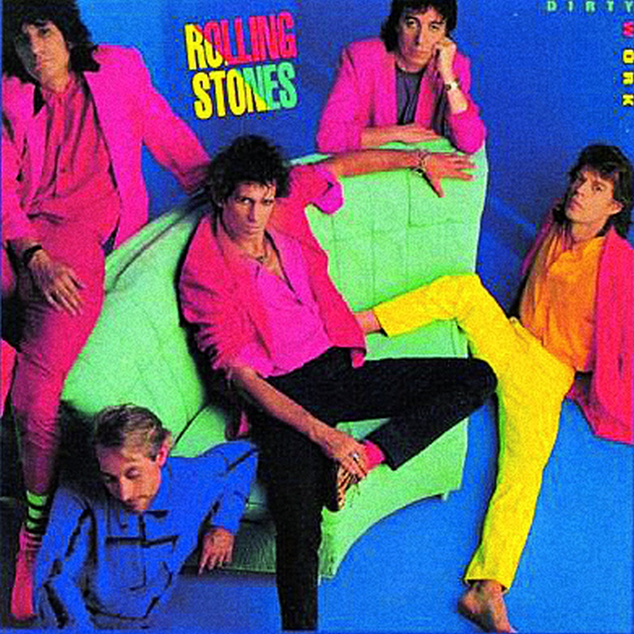 2 A preguiça sintetizada dos anos 80 estampa a capa e as músicas do pior esforço dos Stones
