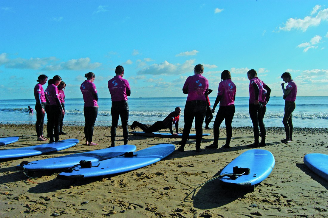 Os alunos cada vez mais frequentes na Surf Steps School