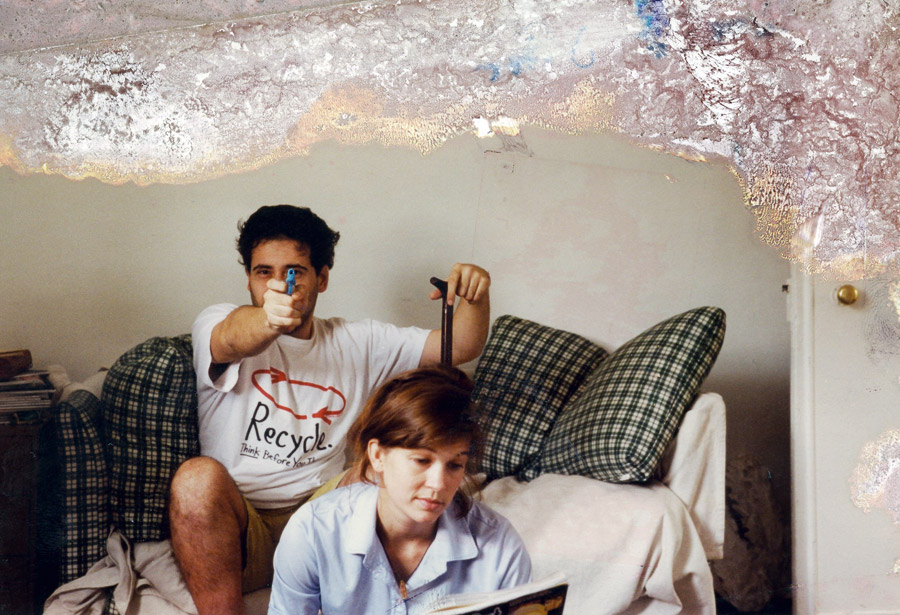 Vitor e sua amiga Karin em Londres em 1997