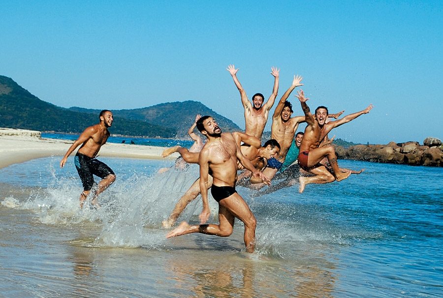 Vinicius Favraud, Caju, Cesar Wiener, Leopoldo Morais e Felipe Maia (Ilha Grande/SP)