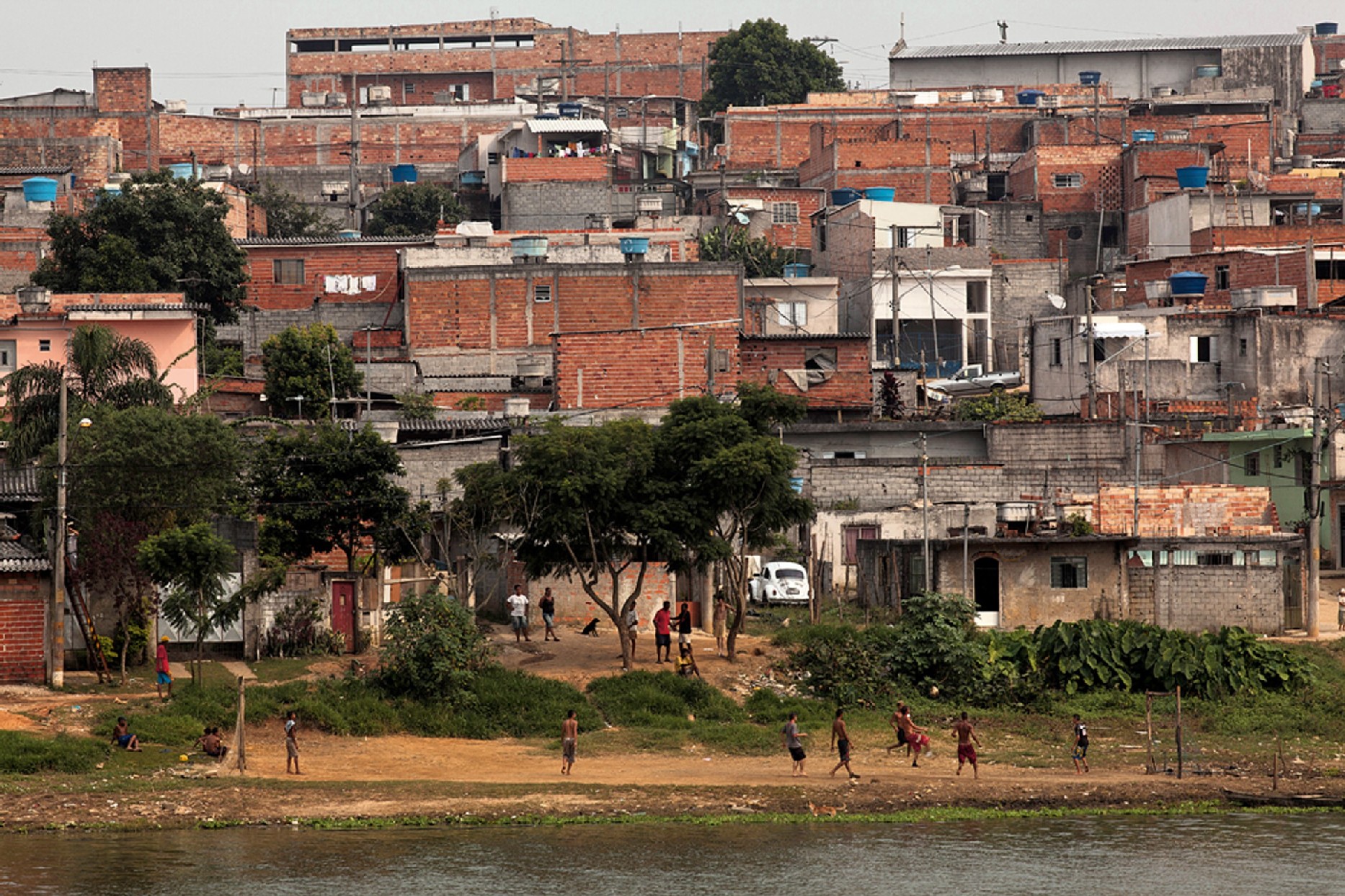 a favela antes da urbanização