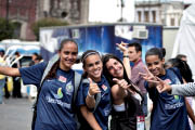 Gleysy, Jessica Ferreira, Karina Gomes e Jessica Alves, da seleção feminina