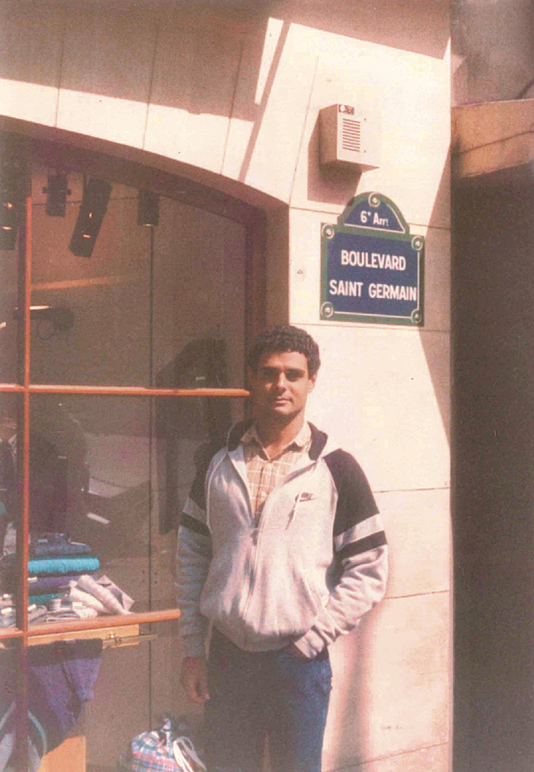 Guilherme no ano em que morou na França (1984)