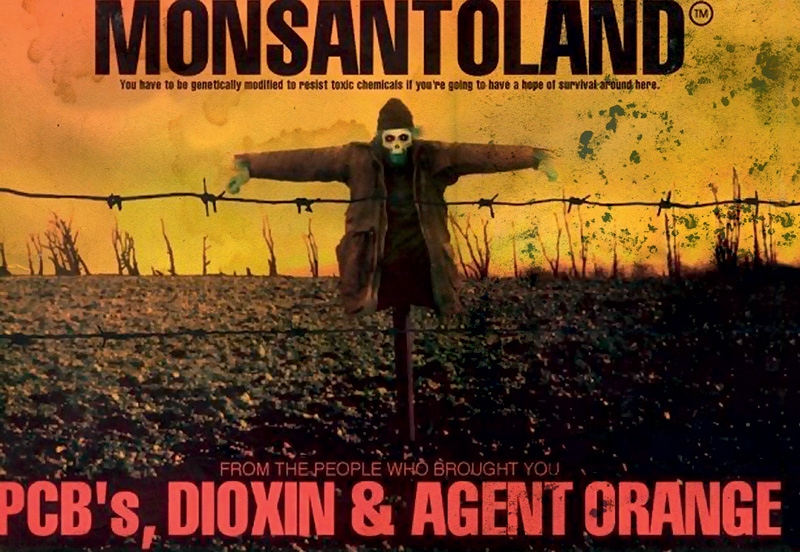 Campanha contra a Monsanto, indústria de agrotóxicos e sementes transgênicas