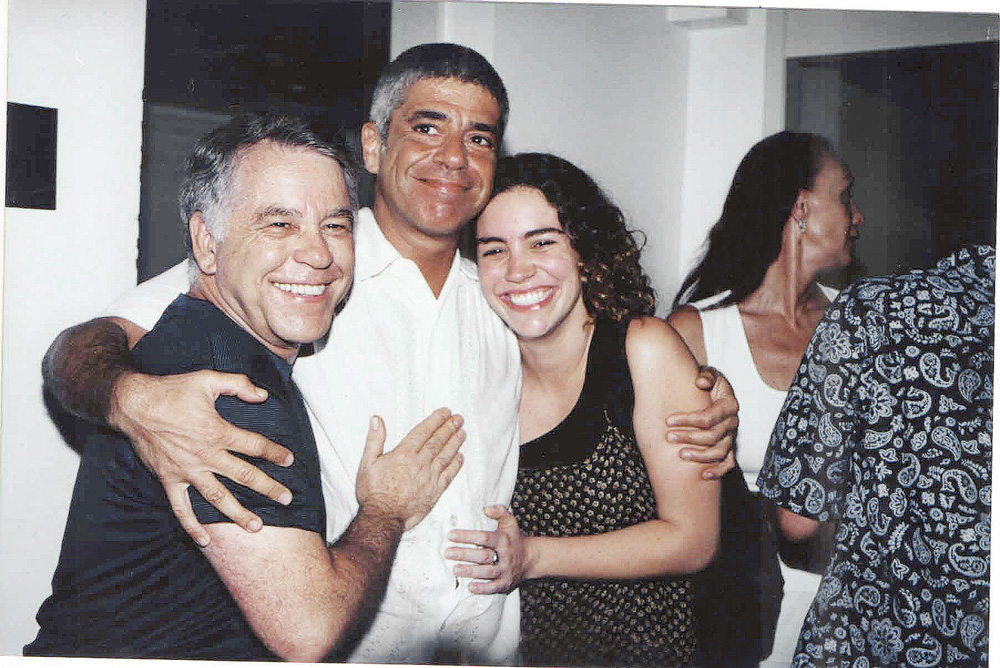com Lulu Santos e a filha Nina