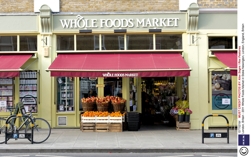 A fachada de uma loja Whole Foods em Londres