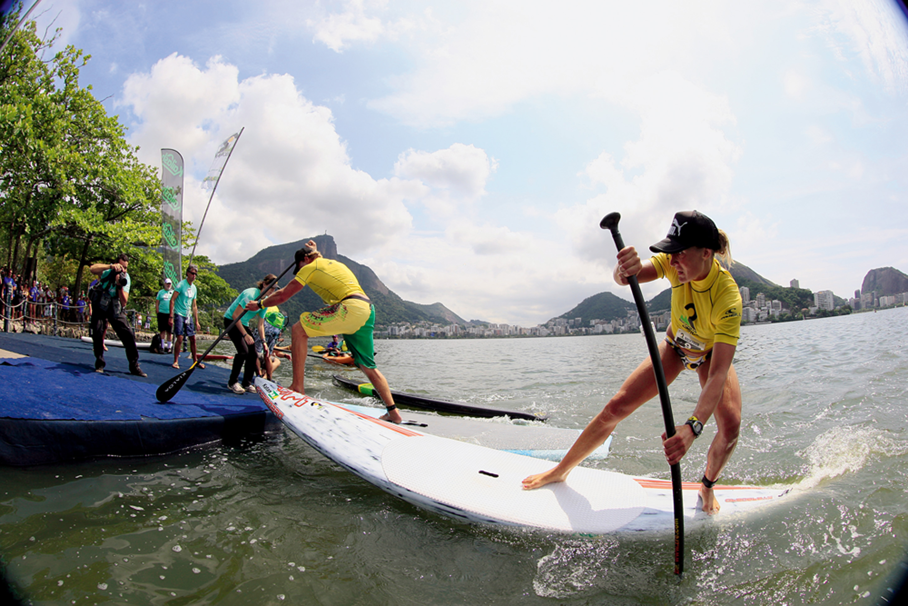 A prova de Stand Up Paddle