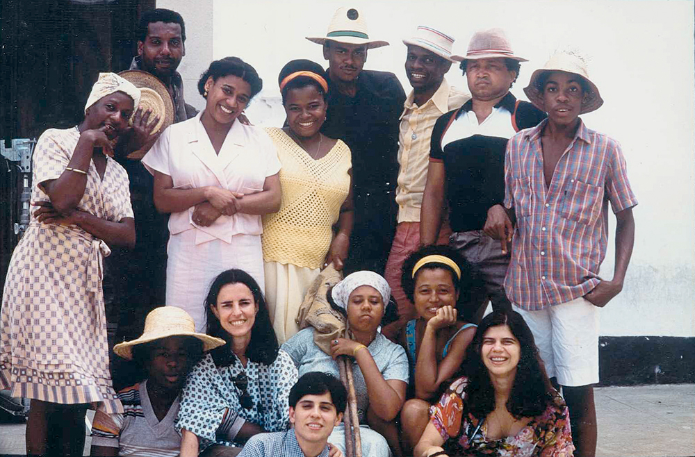 Em 1995, junto com os colegas de seu primeiro filme, Jenipapo, de Monique Gardenberg.