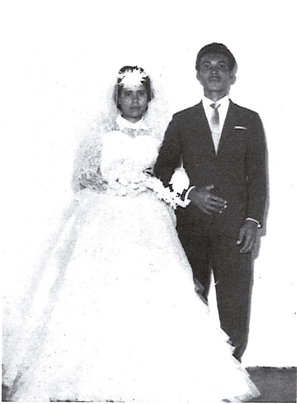 Casamento dos pais, dona Lita e seu Edevair, na igreja Dom Bosco, no Jacarezinho