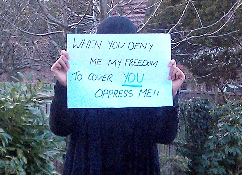 “Quando você me nega a liberdade de me cobrir, você me oprime”