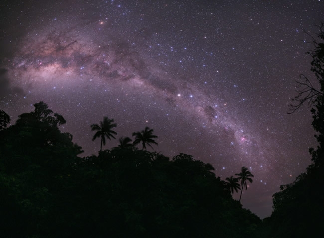 Vencedor Categoria Terra e Espaço: Paraíso Galático clicado nas Ilhas Cook