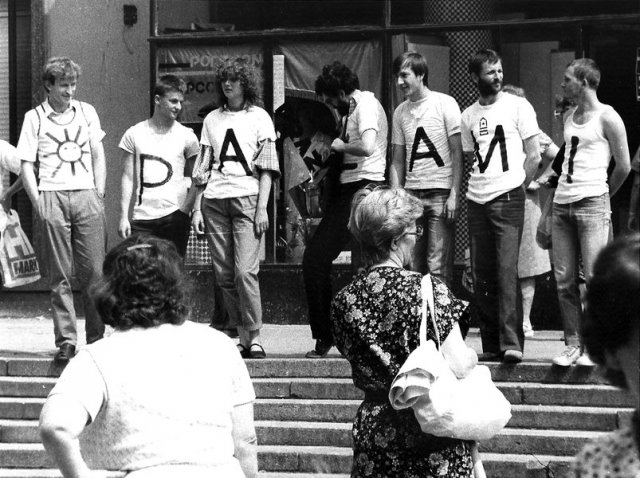 Protesto em Wroclaw, 1987