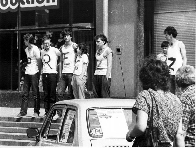 Protesto em Wroclaw, 1987