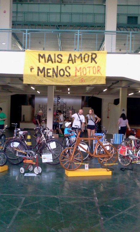 Exposição do 1º Forum Mundial da Bicicleta, que aconteceu em Porto Alegre