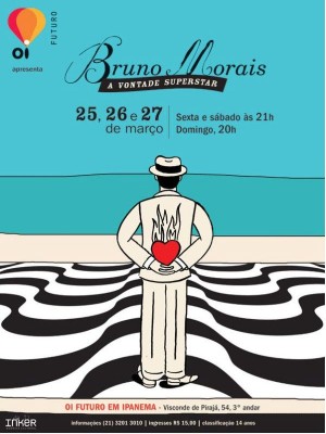 Bruno Morais se apresenta em Ipanema: hoje, amanhã e domingo - às 20h