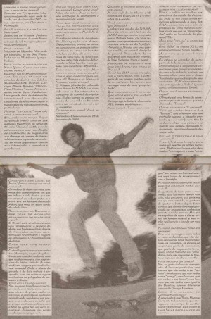 Print da entrevista de Teco para a Overall (1989)