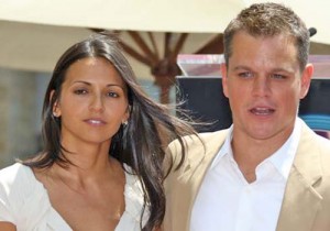 Luciana Bazón e Matt Damon