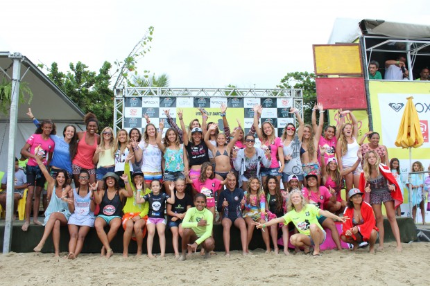 Atletas competiram o primeiro circuíto brasileiro de surf feminino desde 2011, na praia de Itamambuca
