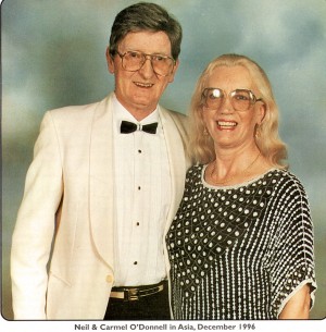 O fundador do IPF, Neil O'Donnell, e sua esposa Carmel