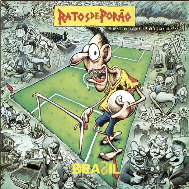 Capa do quarto disco do Ratos de Porão, ''Brasil''