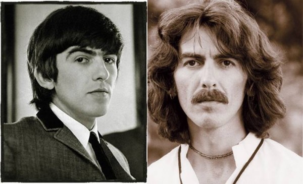 George Harrison em dois momentos