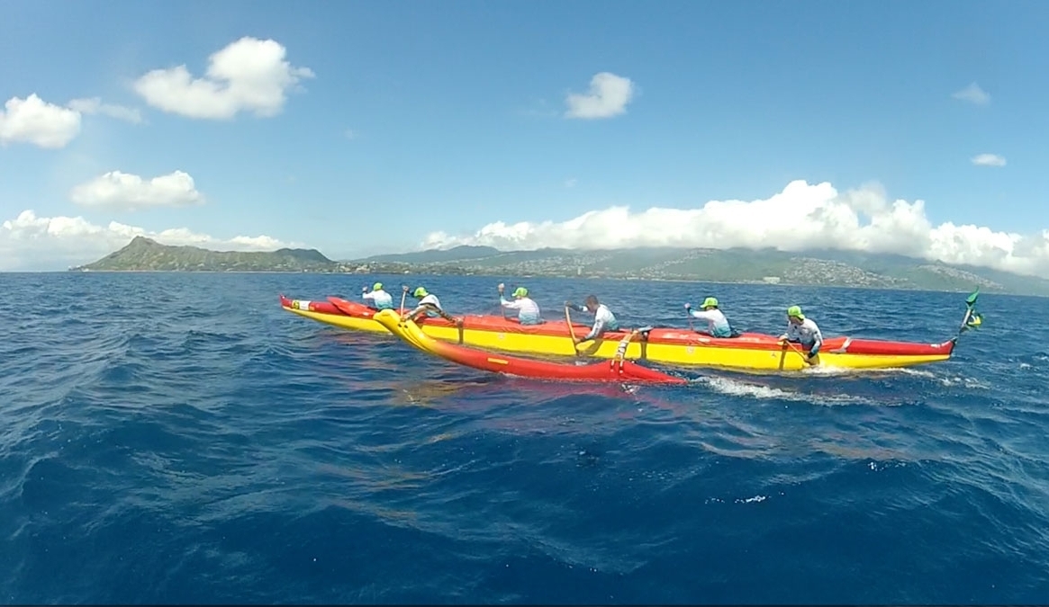 Feito inédito para canoa havaiana do Brasil