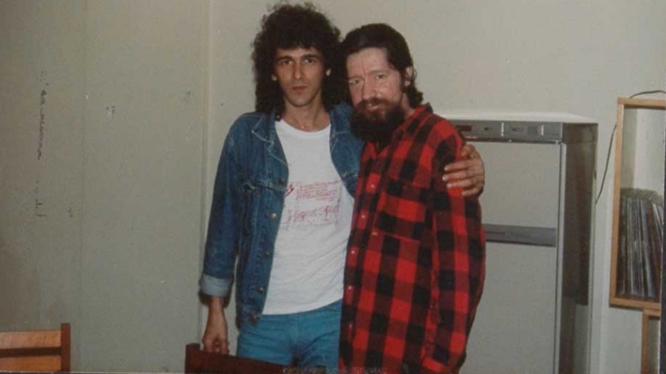 Em 1989, uma das últimas de Sylvio fotos com Raul
