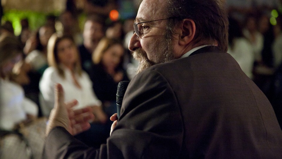 Miguel Nicolelis durante debate promovido pela Trip Editora