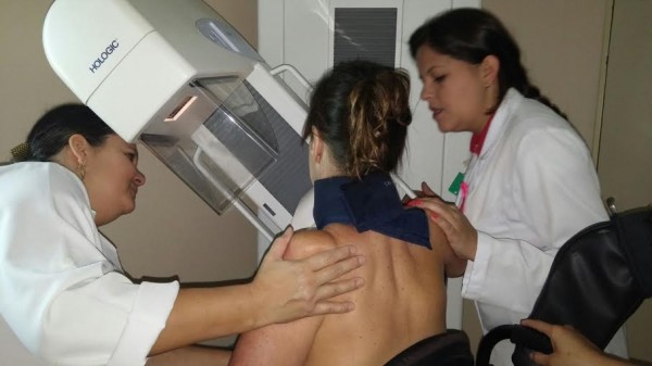  Fazendo o exame de mamografia