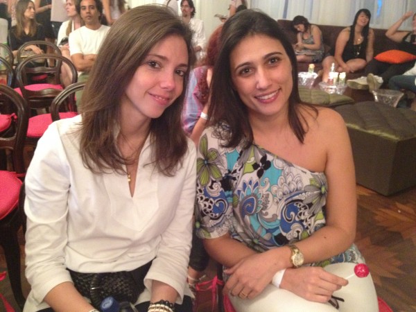 Alessandra Pazzini, 32, e Samira Scalso, 30. Adoraram ver Laerte e Mirian Goldenberg