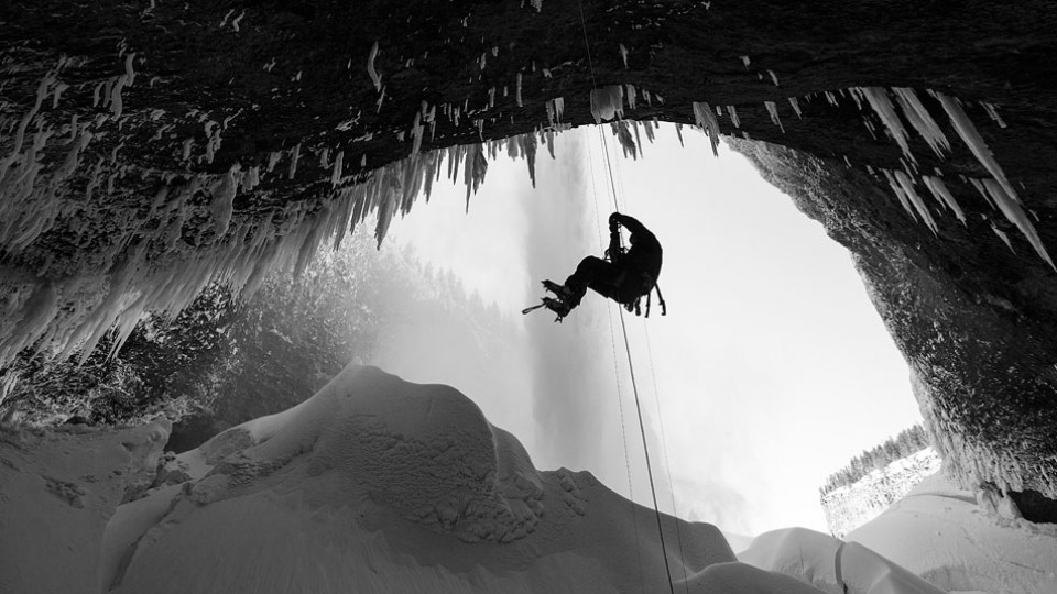 Gelo e pedras: a escalada mais difícil  foi em Helmcken Falls (Canadá), em 2014