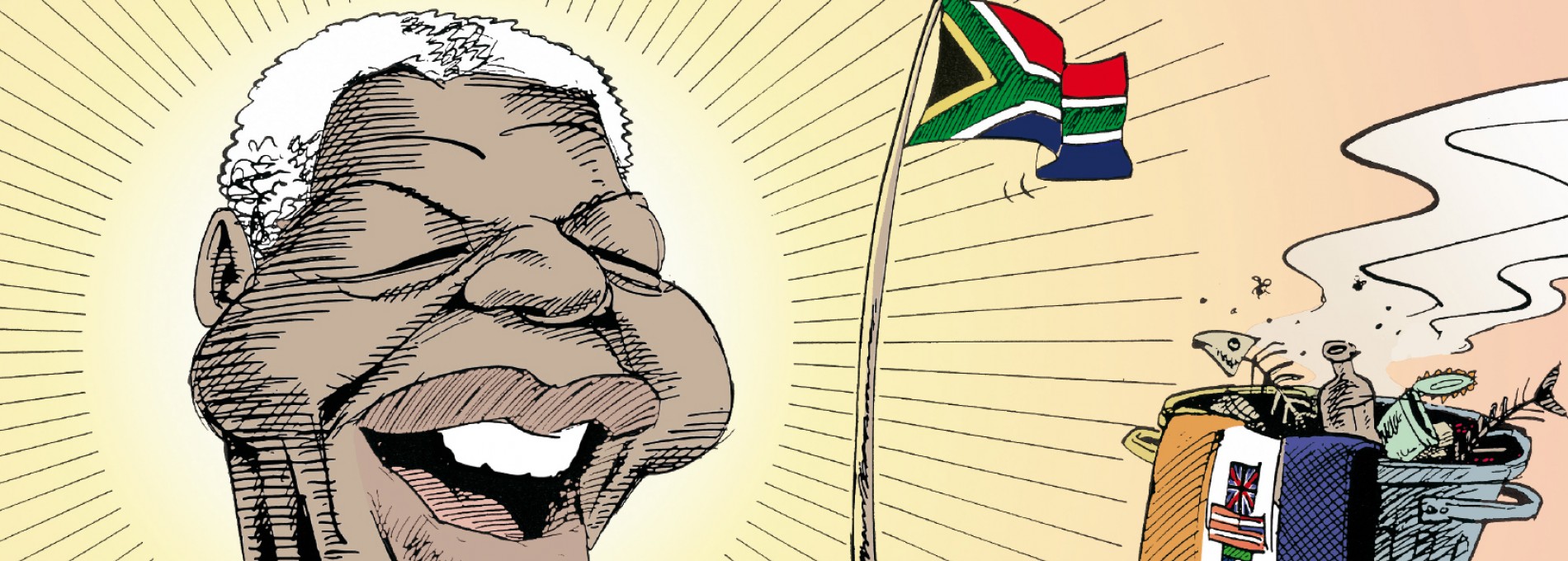 Cartunista faz humor como protesto na África do Sul