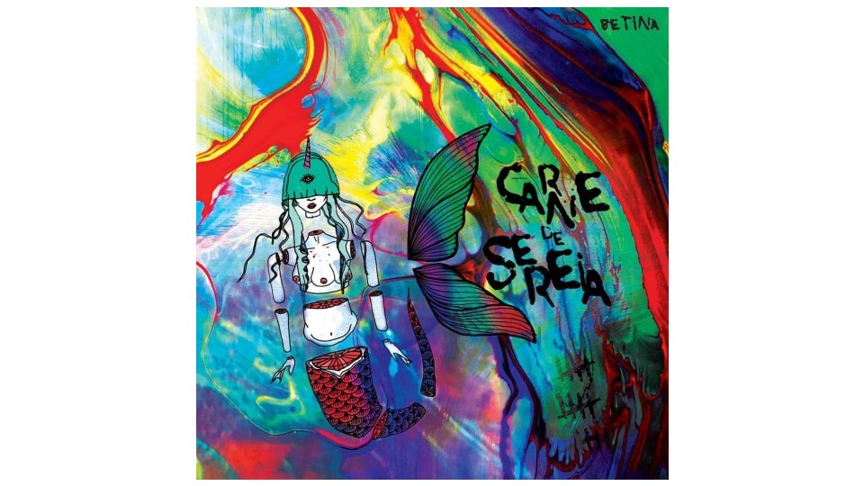 Capa do álbum com ilustração de Betina