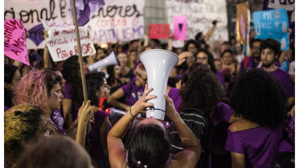 Mulheres marcham em São Paulo