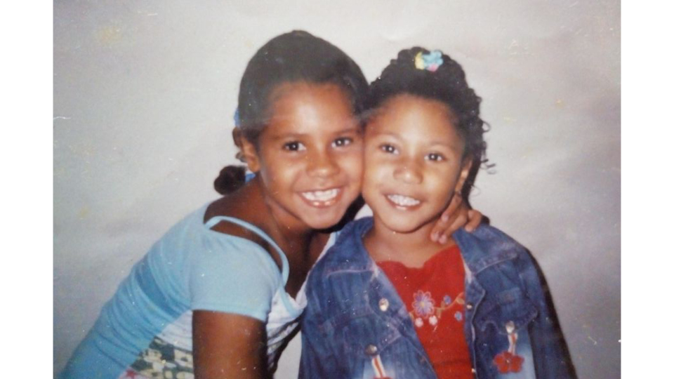 As irmãs Rosilane e Rebeca de Lima