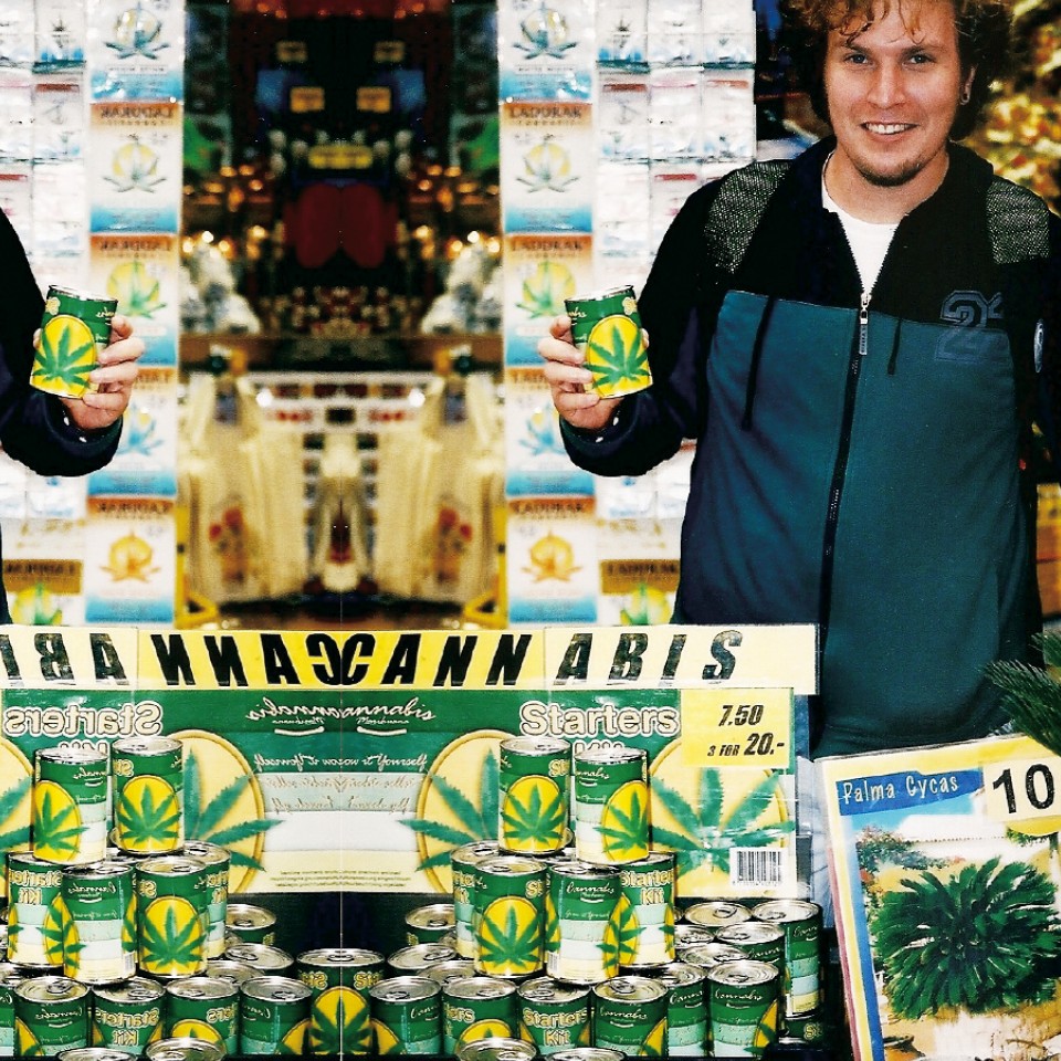 Fabrício em Amsterdã, em 2004, quando descobriu que sementes de Cannabis são vendidas ao lado de tulipas no mercado de flores, sem tabu nem repressão