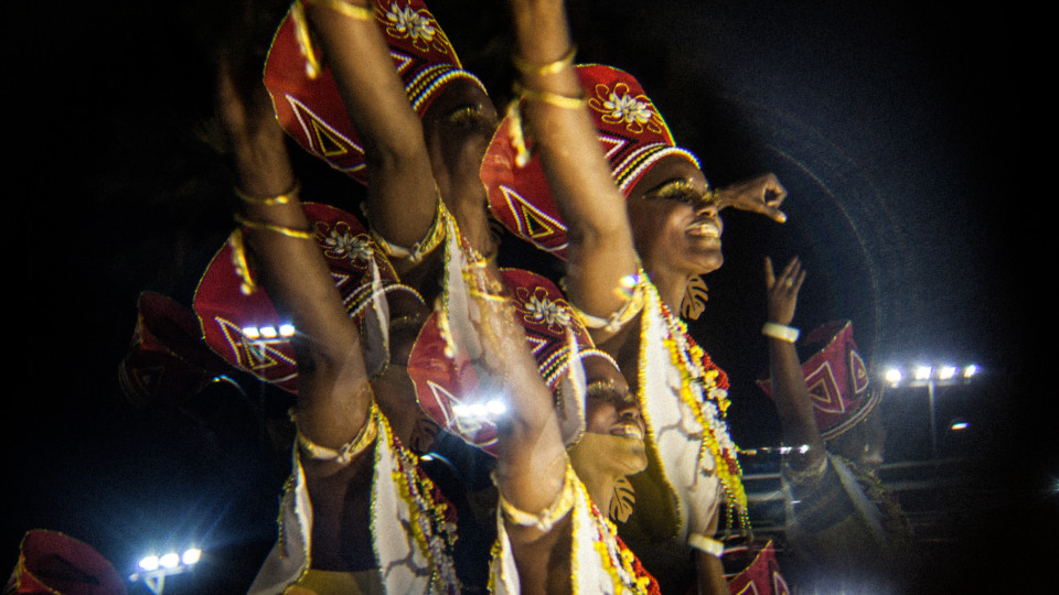 Dançarinas do Ilê Aiyê no Carnaval de 2018