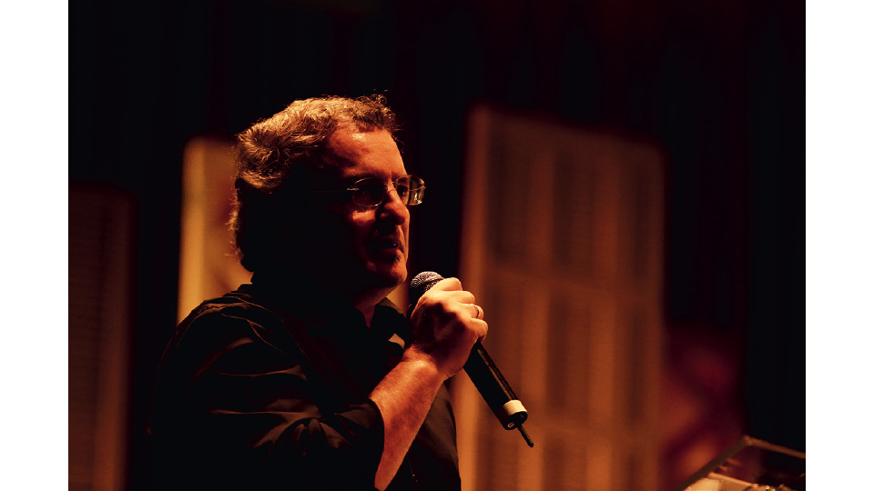 Paulo Lima, o fundador da revista Trip, durante o Prêmio Trip Transformadores, realizado no Auditório Ibirapuera (SP), em 2013