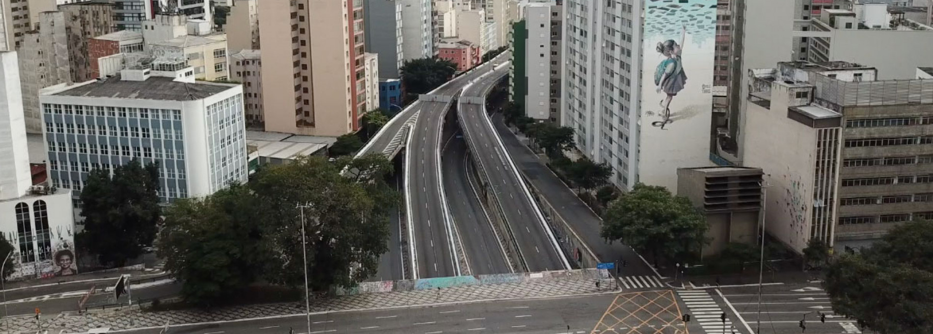 São Paulo de quarentena: a metrópole vista do céu
