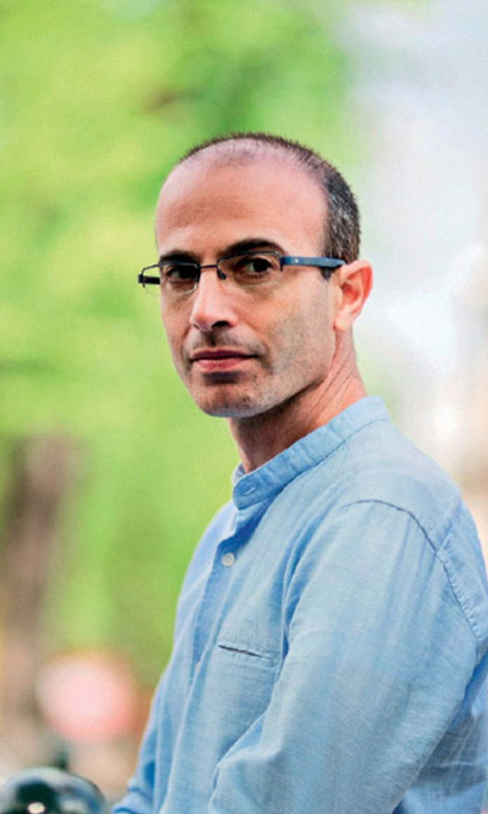 Na imagem, Yuval Harari de perfil olhando para a câmera