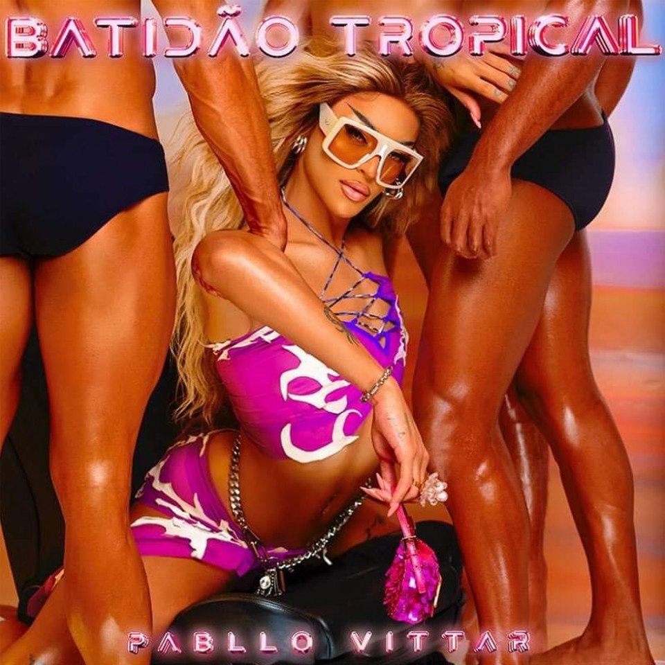 Capa de "Batidão Tropical", o novo álbum da cantora Pabllo Vittar