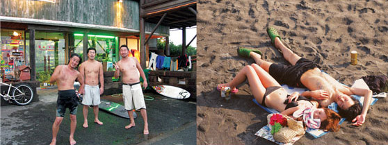 Na frente da Seedles Surfshop ou largados na praia com cerveja, exemplos da tradução japonesa para a cultura do surf