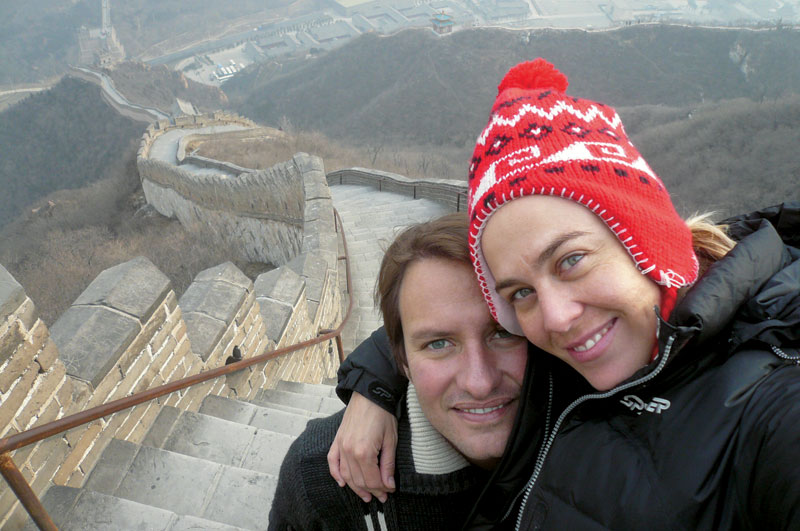 Flavia, João e a Muralha da China