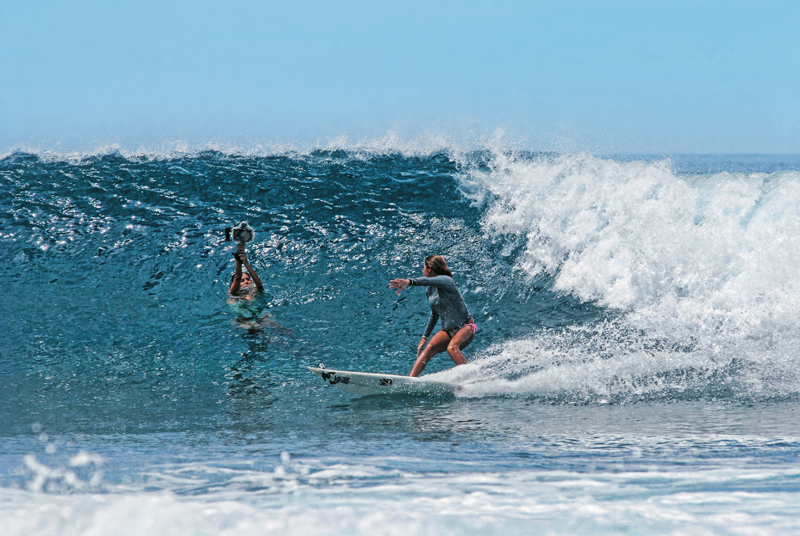 Em busca das melhores imagens, registrando a Belinha (Isabela Lima), em Colas
