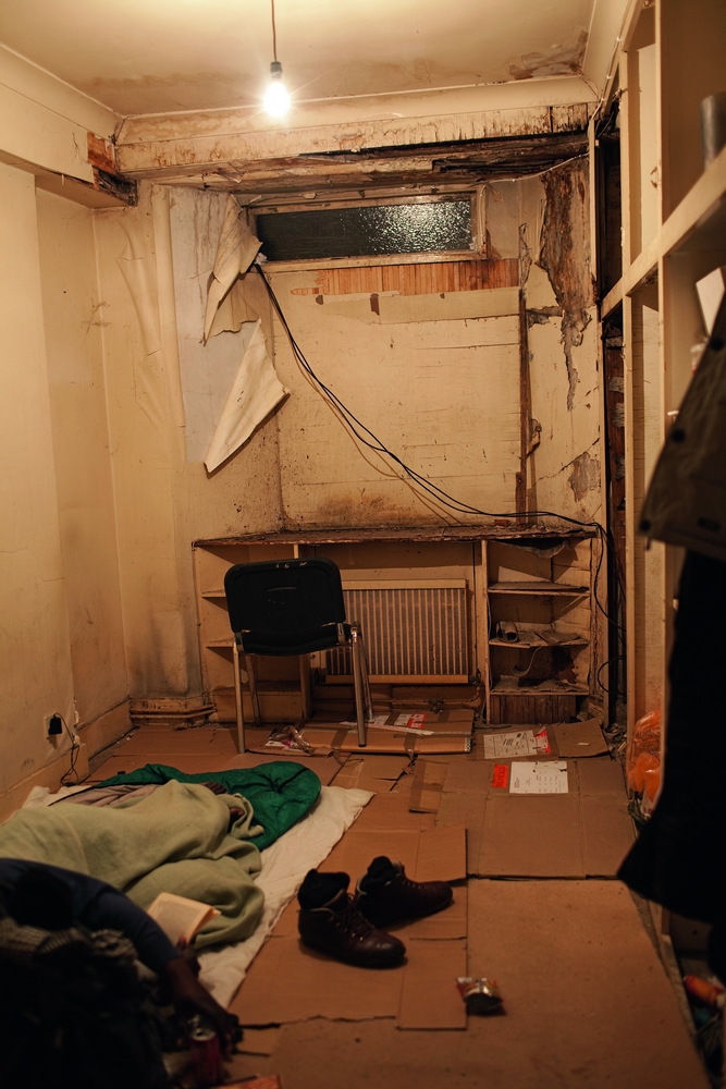 A pocilga onde o Belgravia Squatters passou o Natal