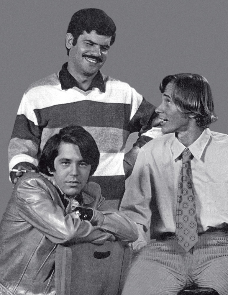 em pose para a Fatos & Fotos com Dori Caymmi e Marcos Valle