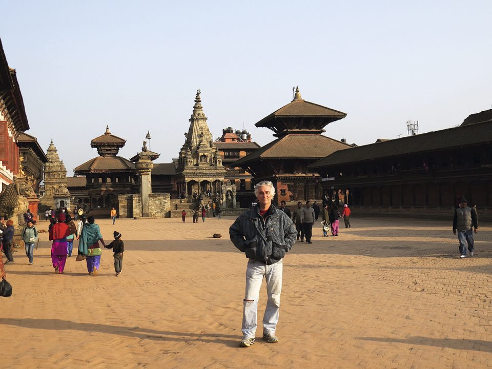 Em viagem ao Nepal, em 2013