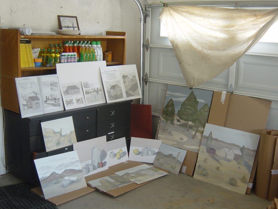 A arte que Renata produziu durante a viagem