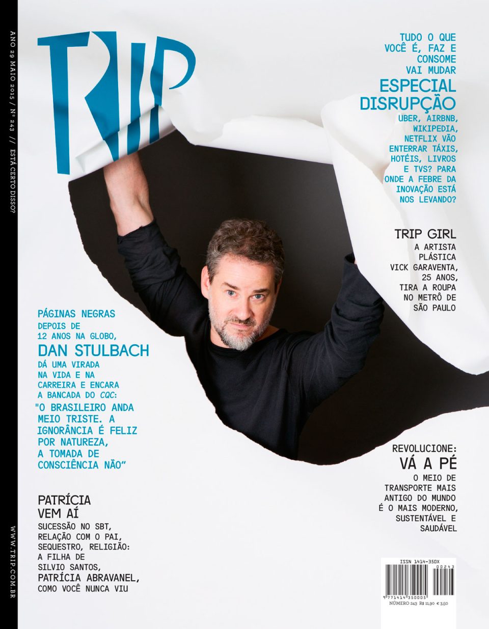 Capa de Maio de 2015 é o com ator Dan Stulbach