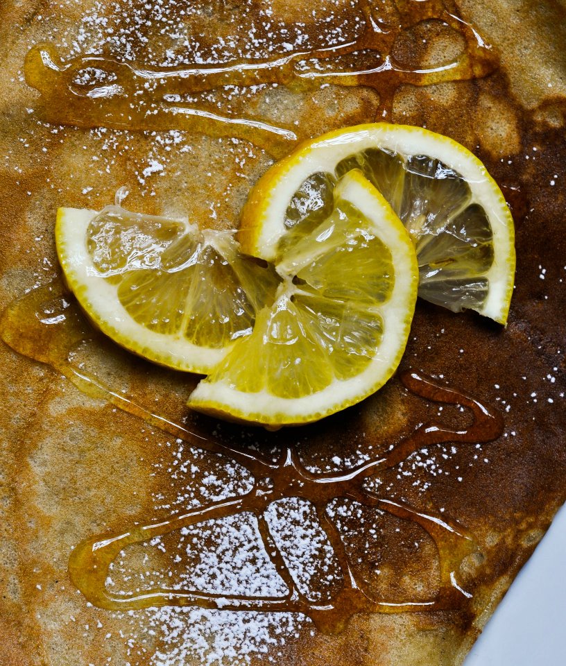 Limão, mel e açúcar